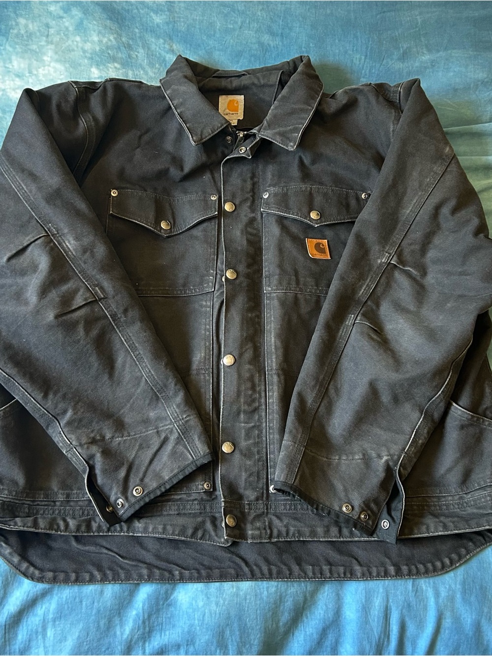 Carhartt Black Men's Work Jacket with Chest Pockets